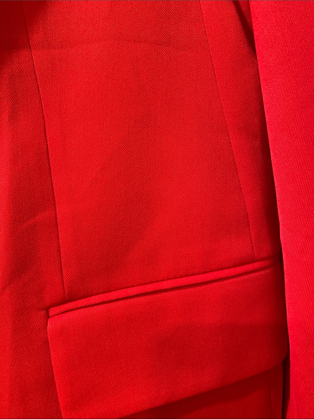 H&M Red Women's Single-Button Blazer Jacket - Picture 3 of 4